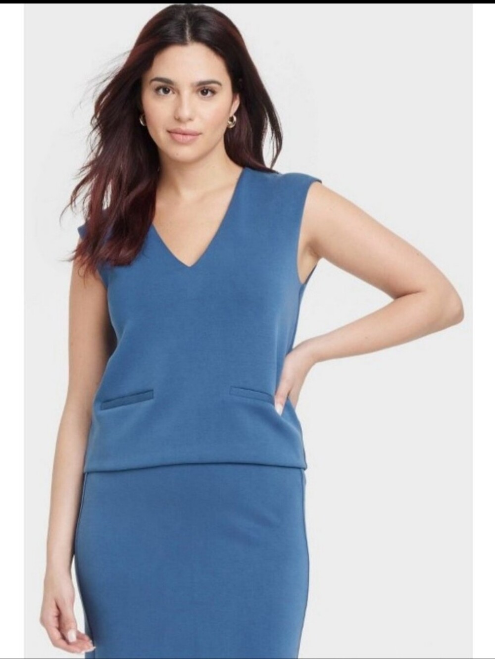Women's Sandwash Vest - A New Day™ SIZE: XXL / Color: Blue - Brand new
